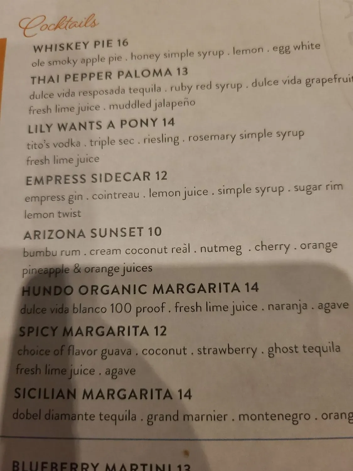 Menu 5