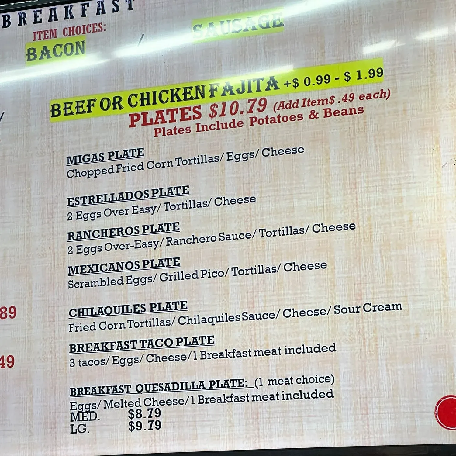 Menu 1