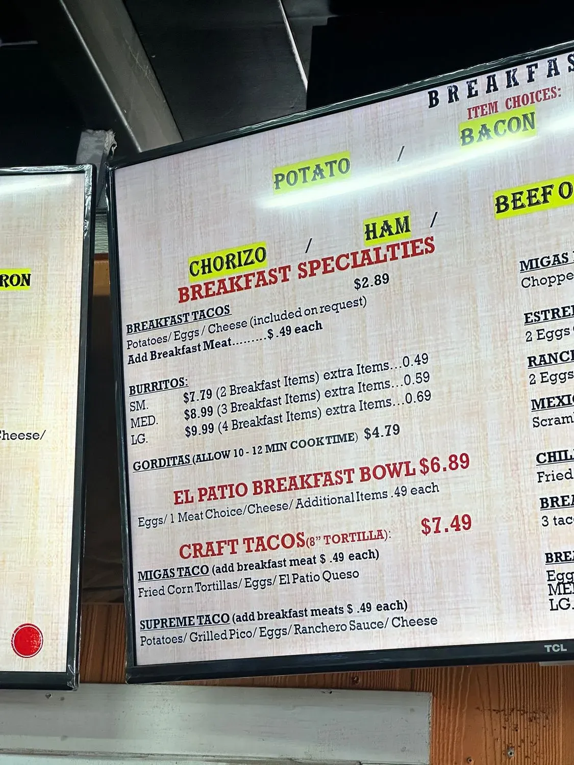 Menu 2