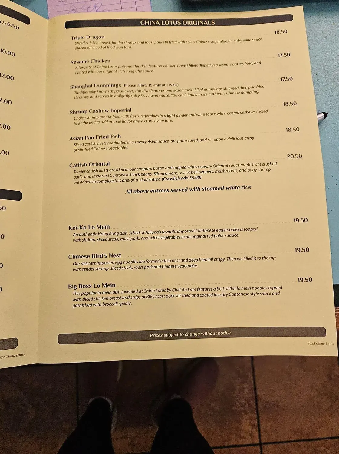 Menu 4