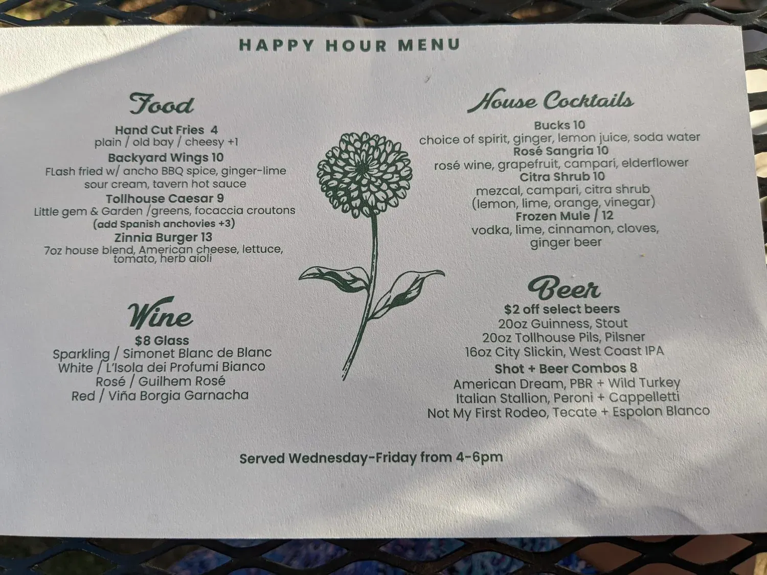 Menu 4