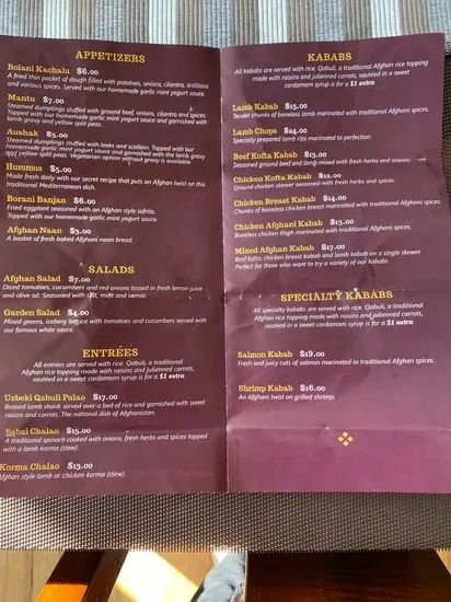 Menu 5