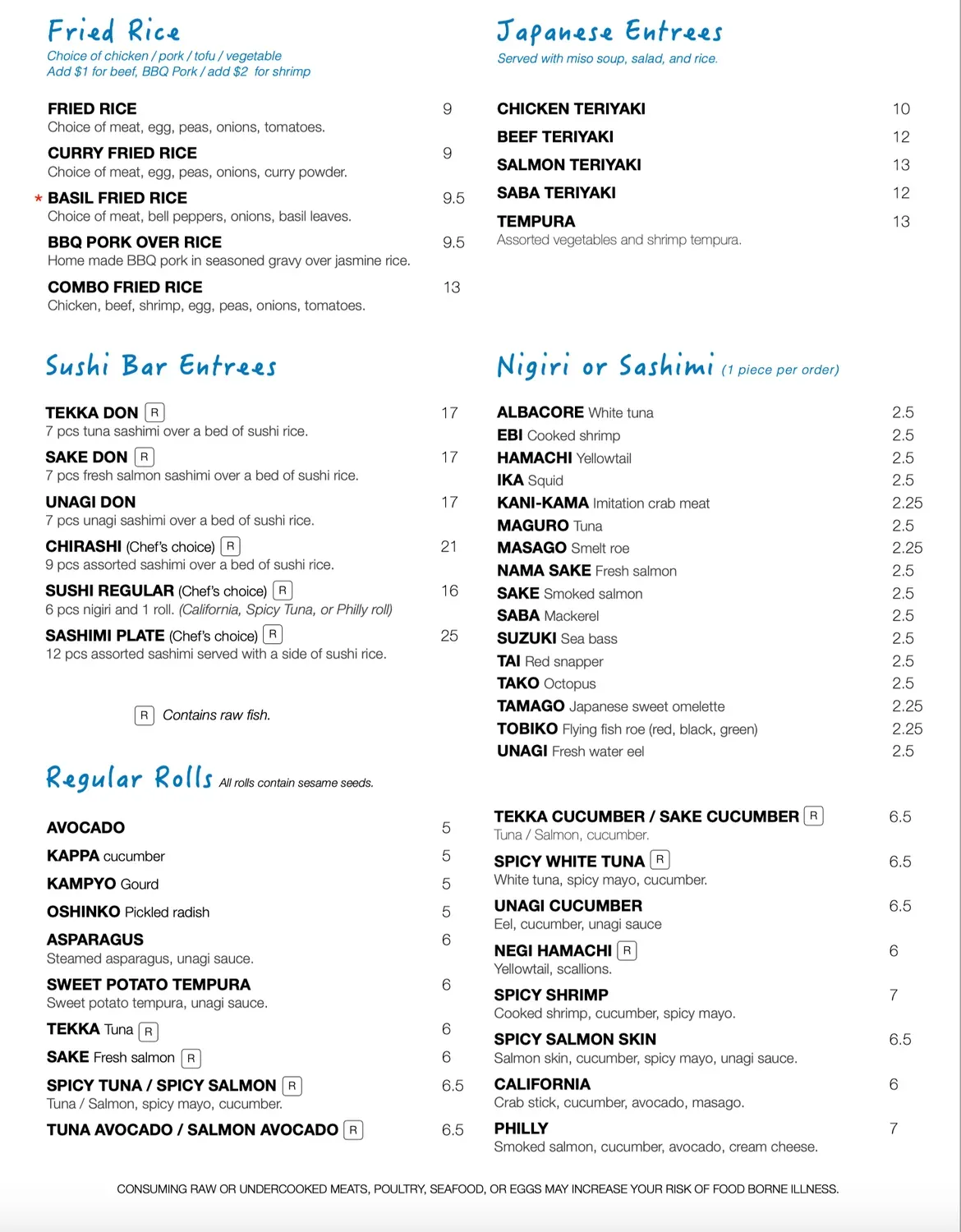 Menu 2