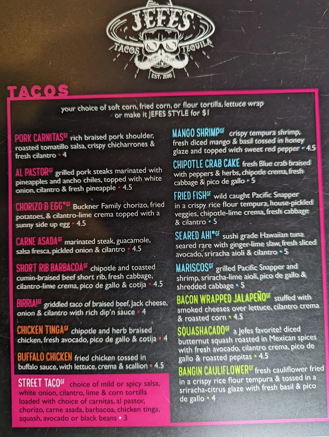 Menu 5