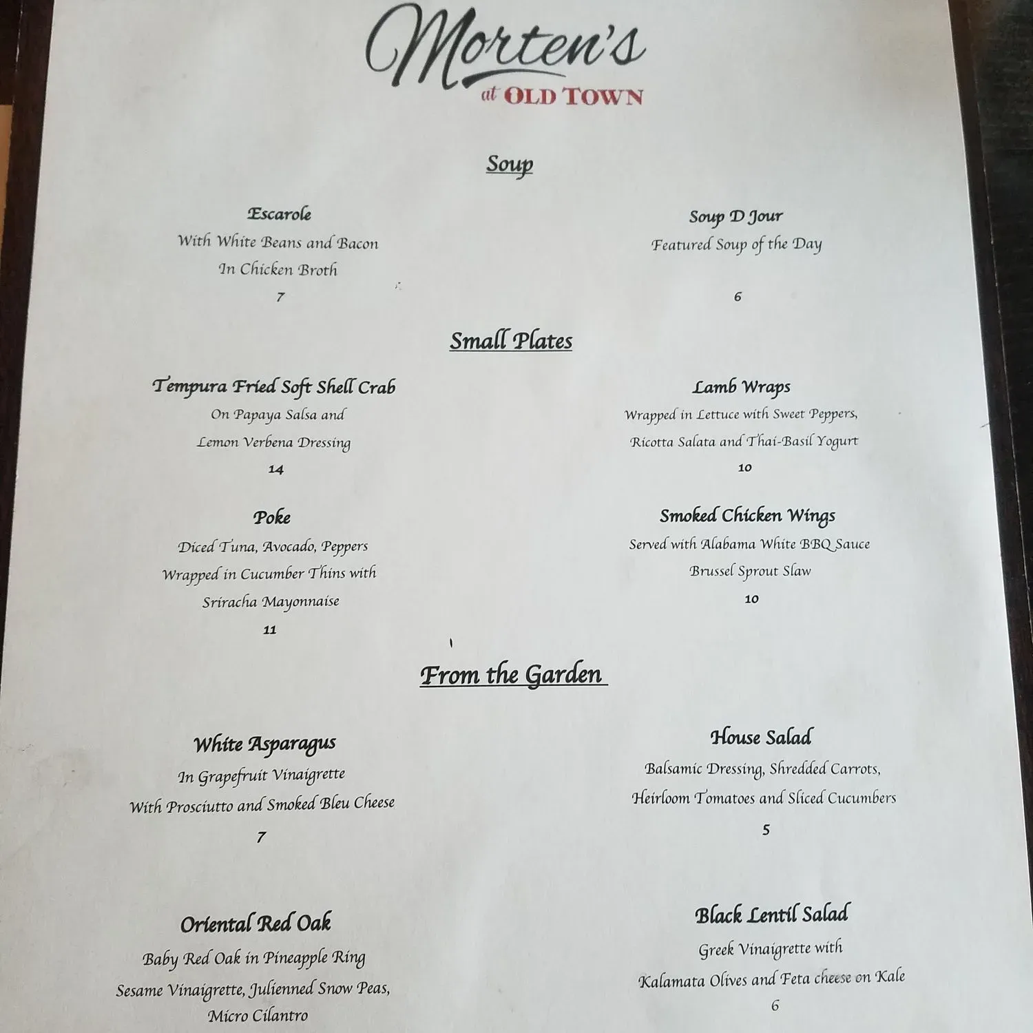 Menu 2