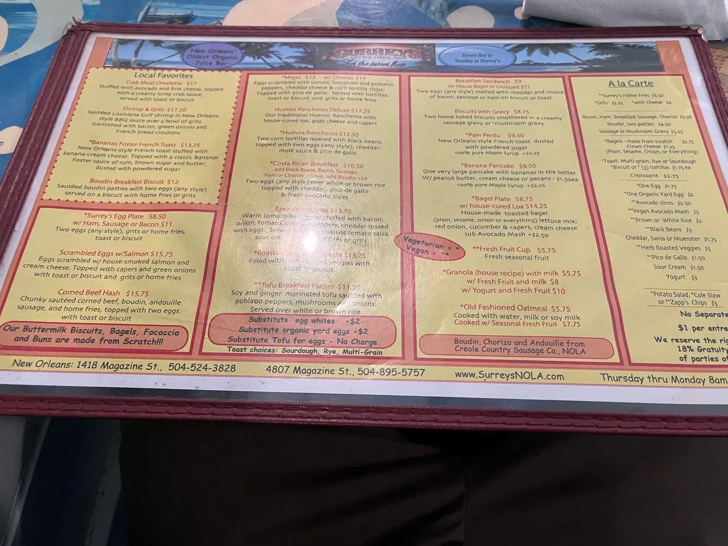 Menu 5