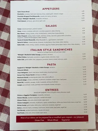 Menu 1