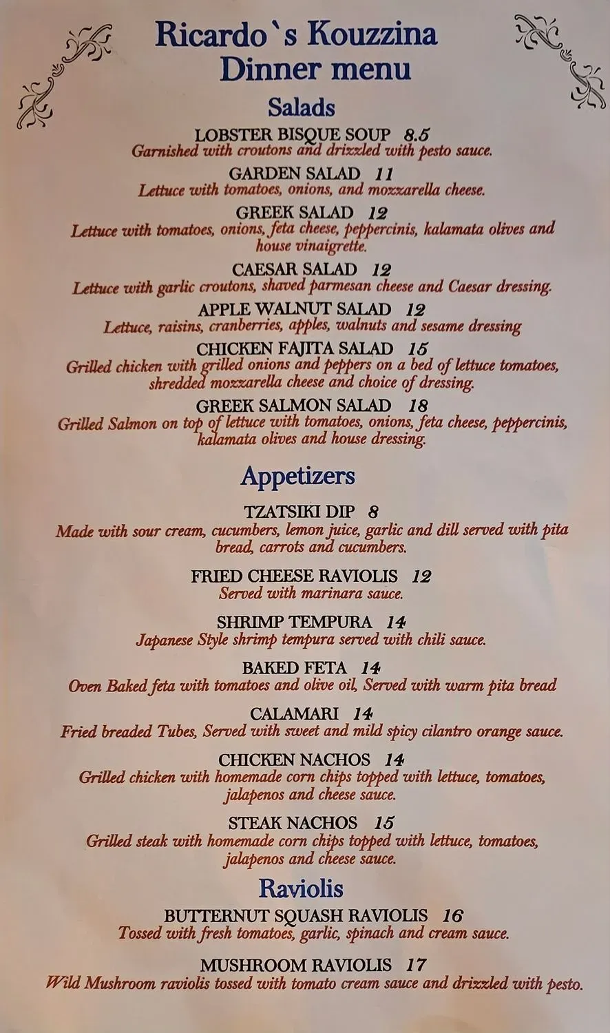 Menu 6