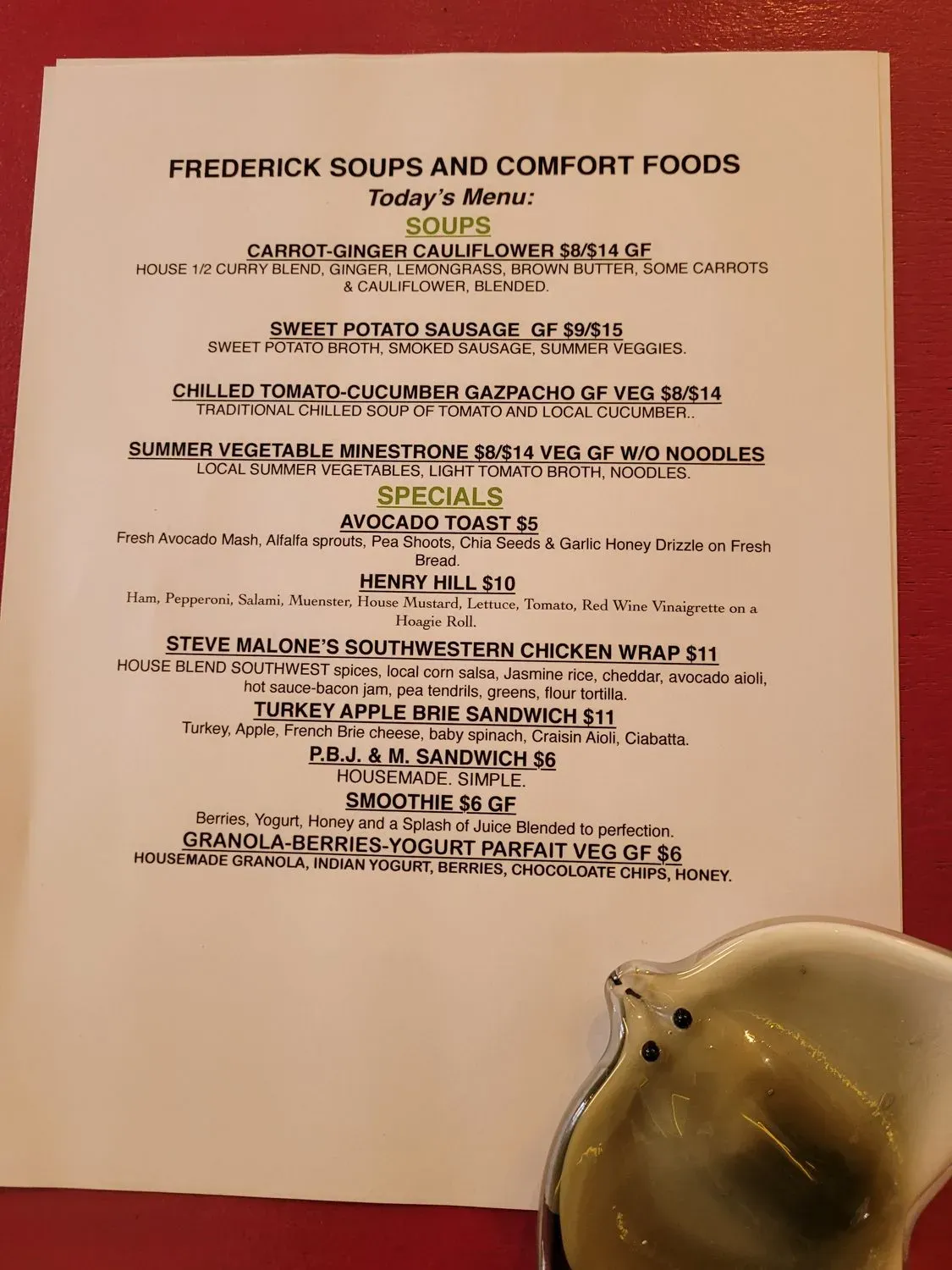 Menu 2