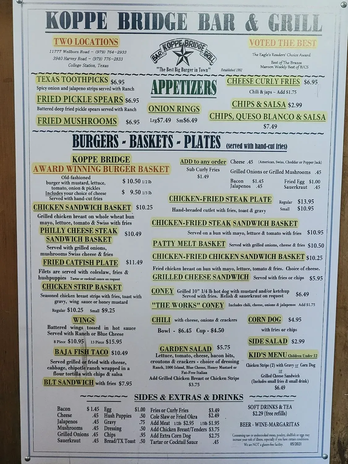 Menu 1