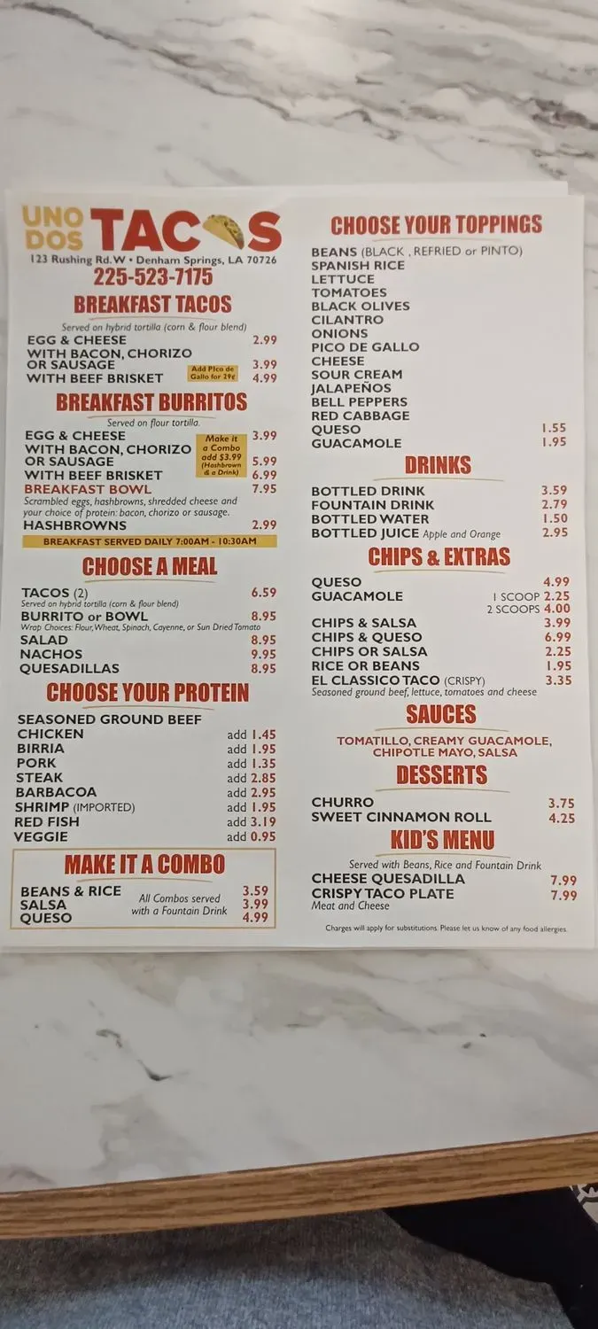 Menu 2