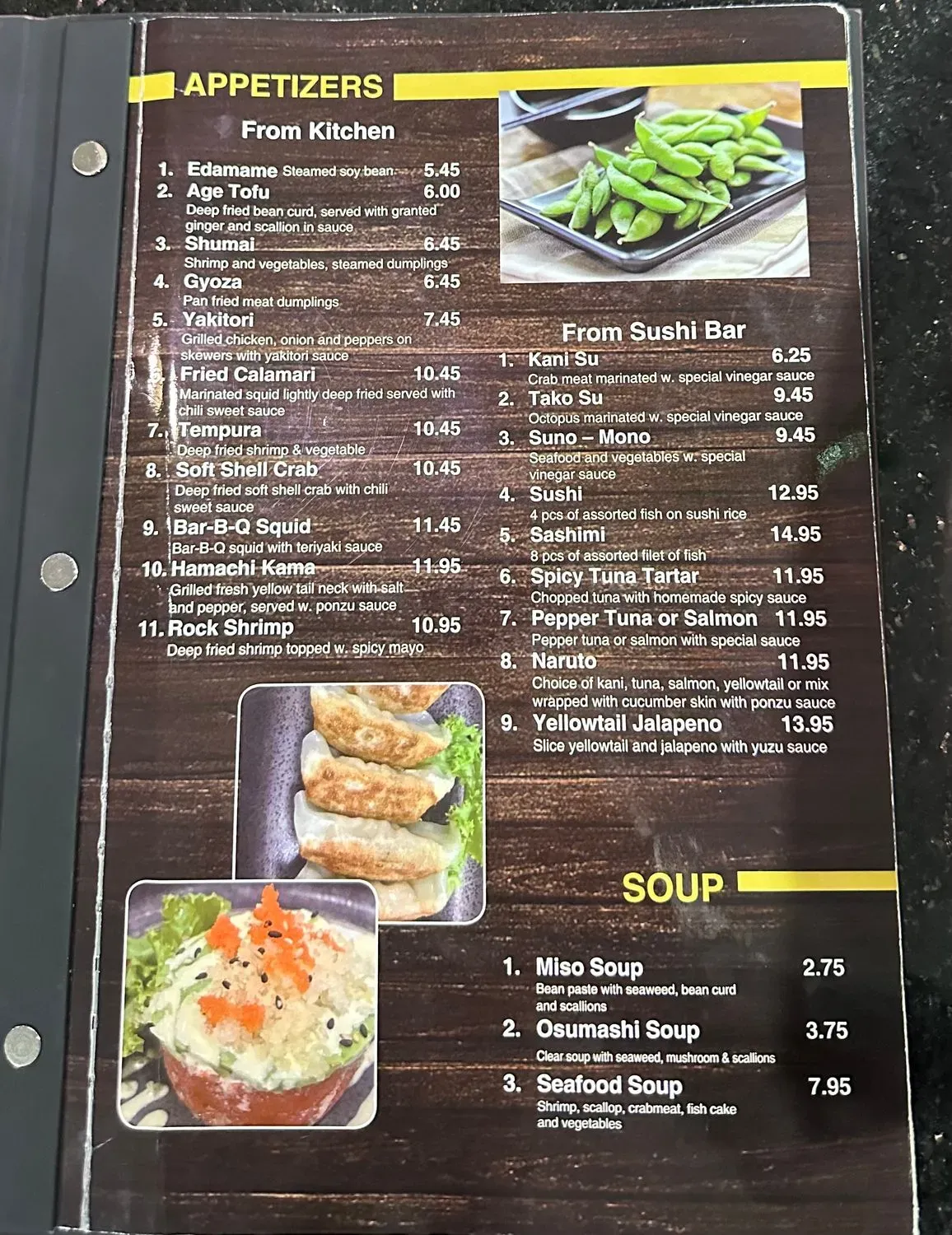 Menu 1