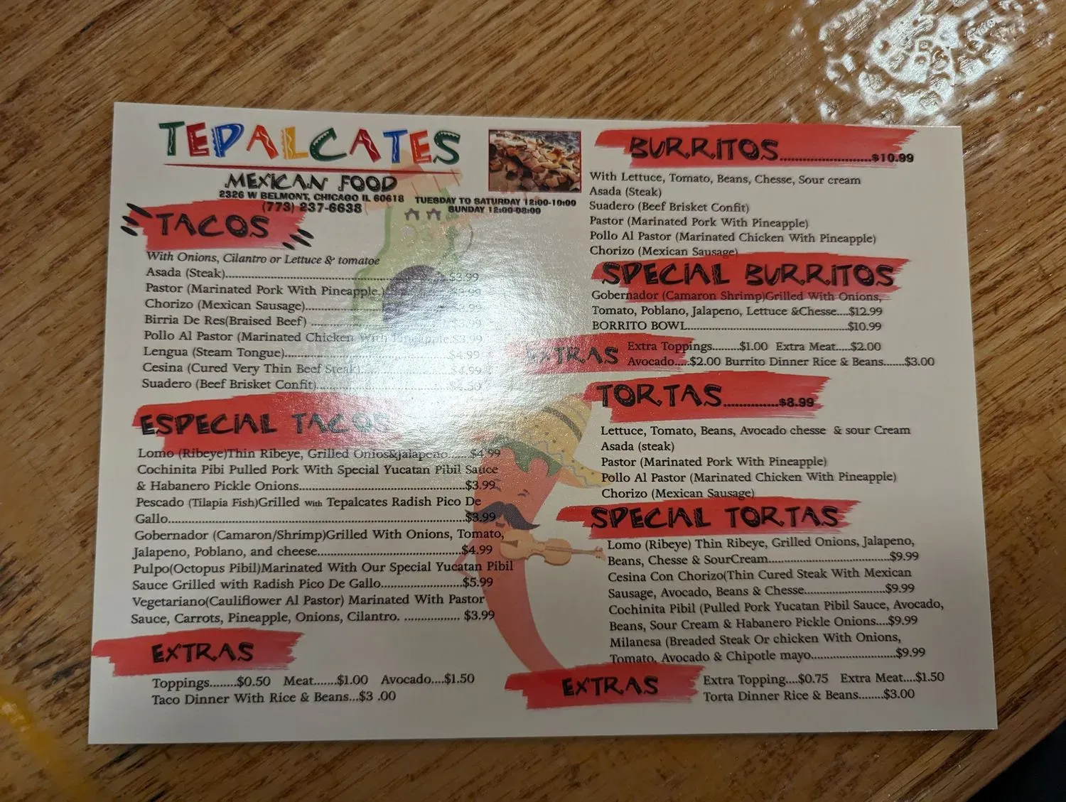 Menu 5