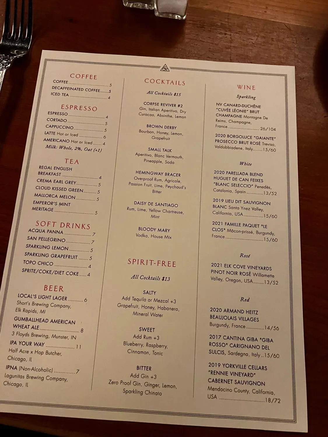 Menu 2