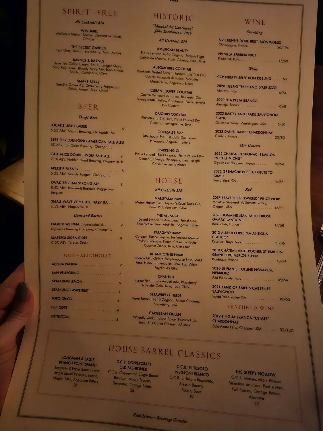 Menu 5