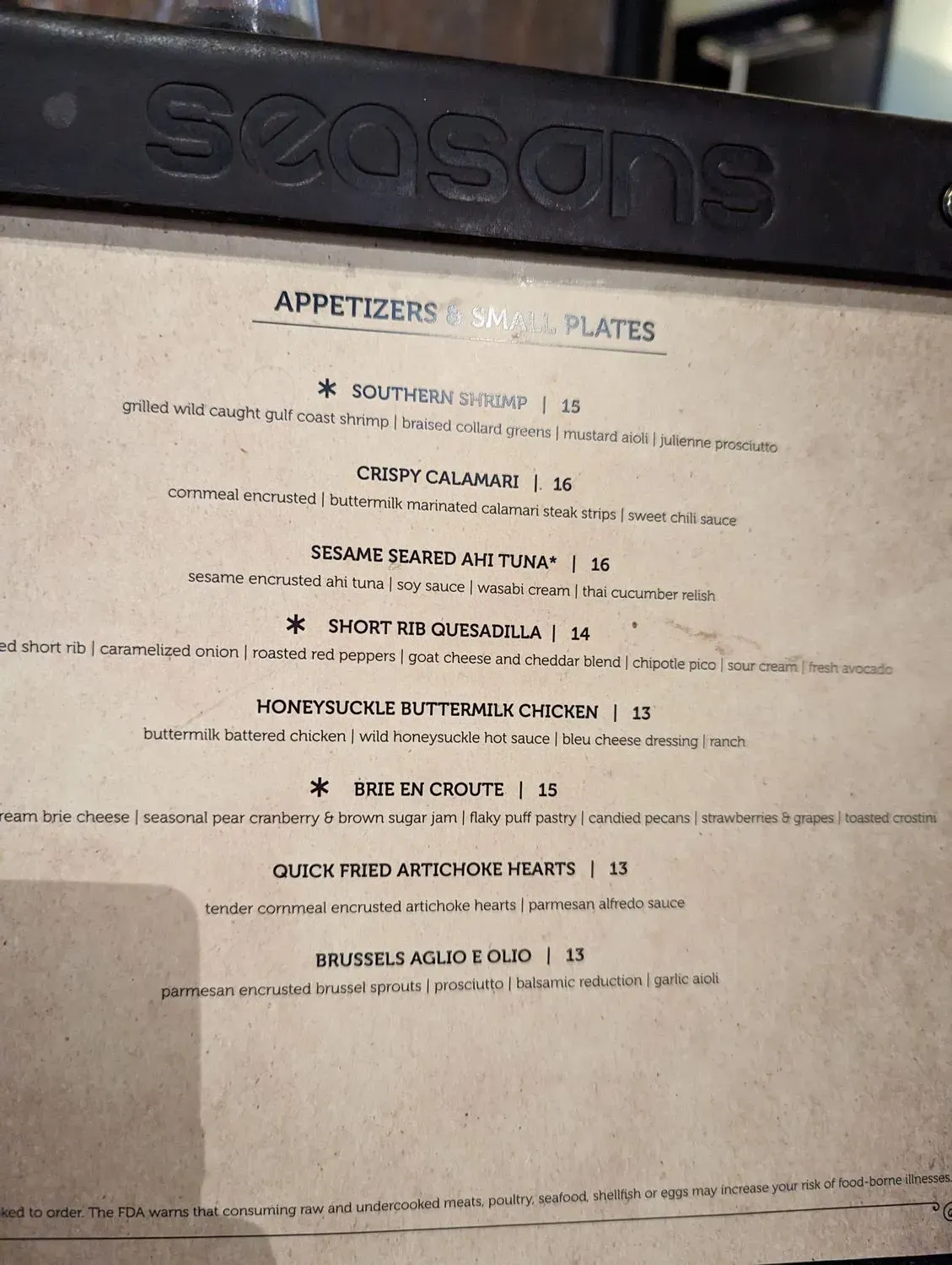 Menu 5