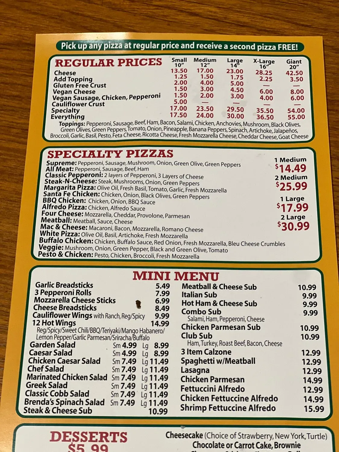 Menu 2