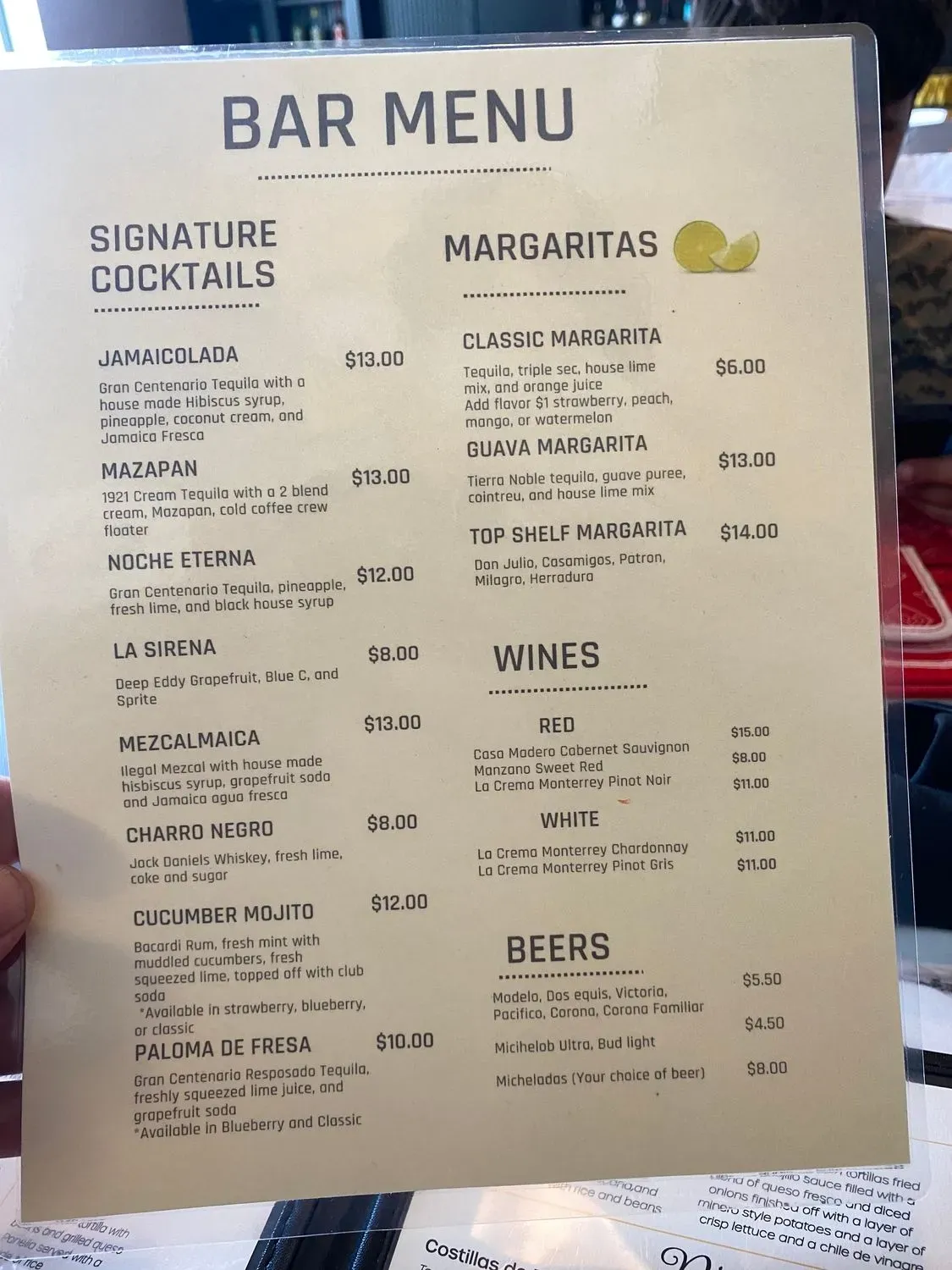 Menu 6