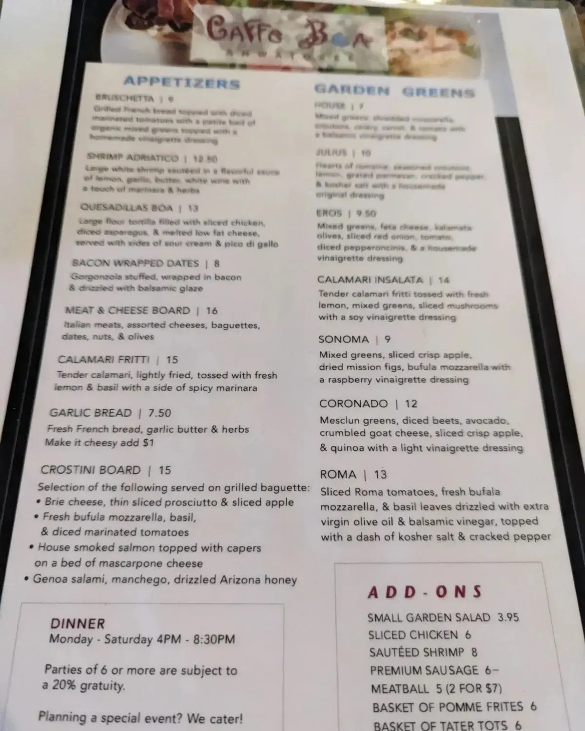 Menu 3