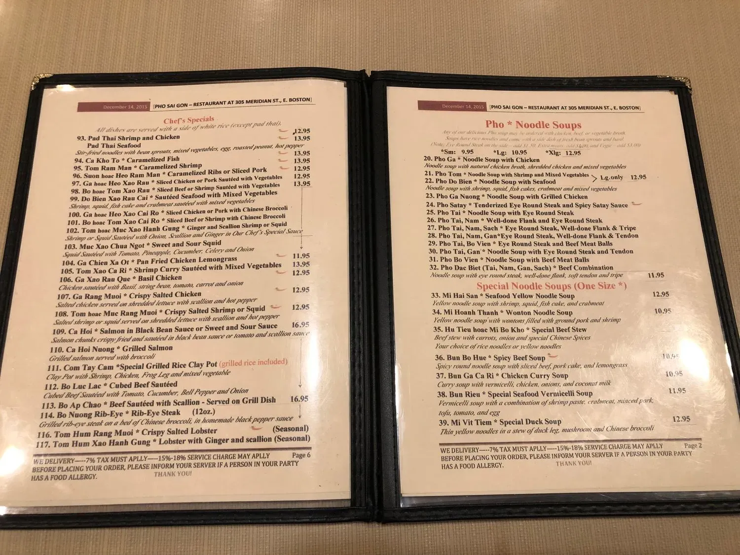 Menu 5