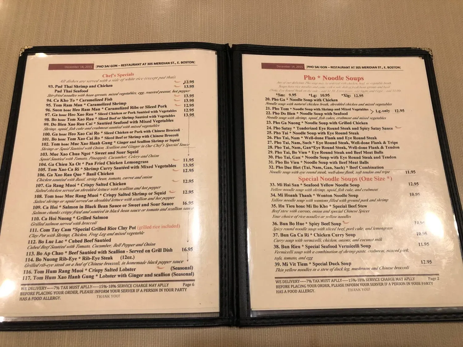 Menu 5