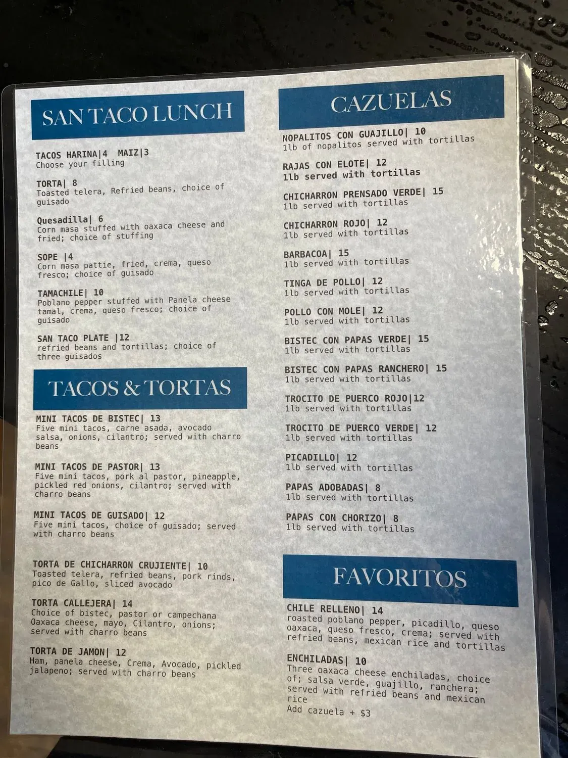 Menu 3