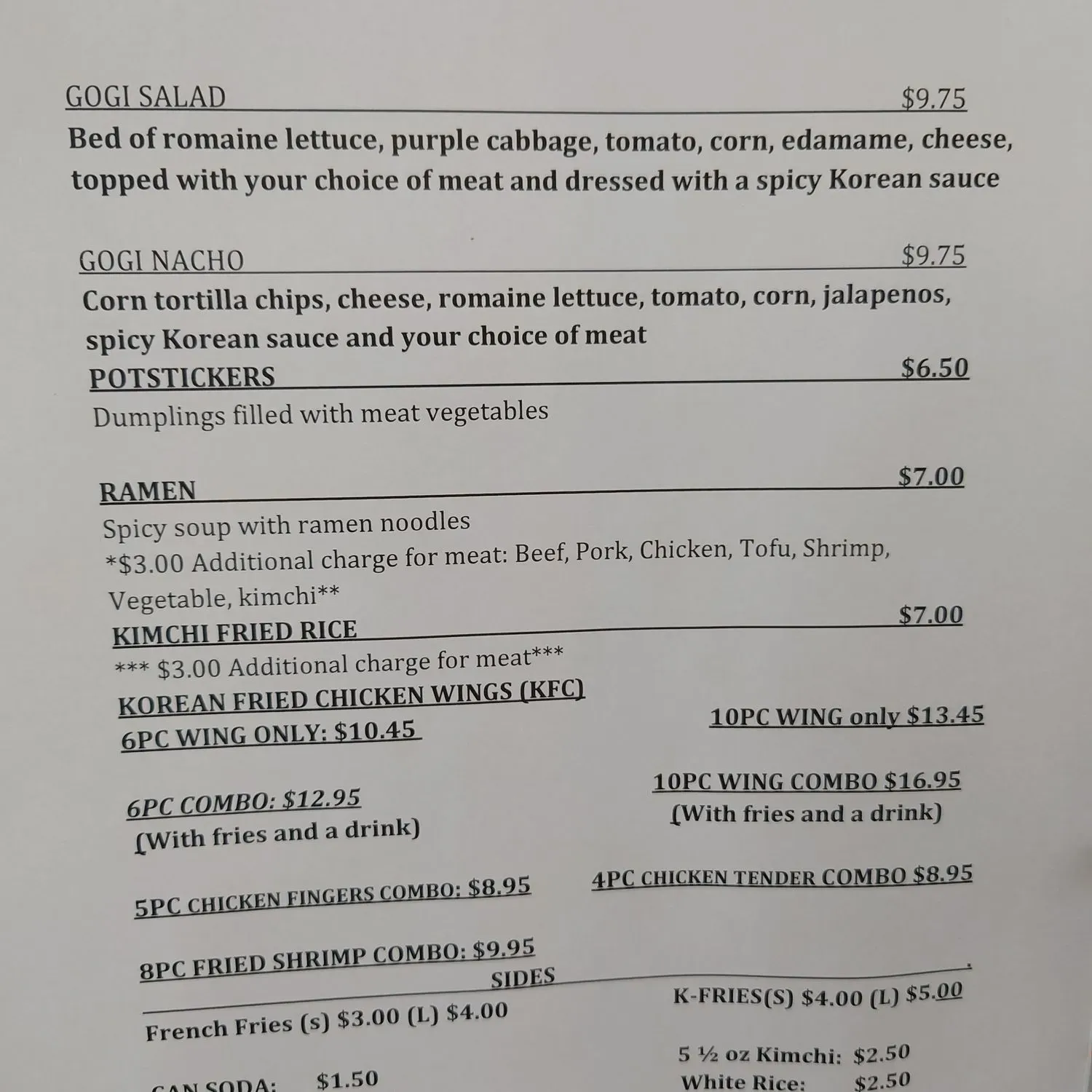 Menu 1