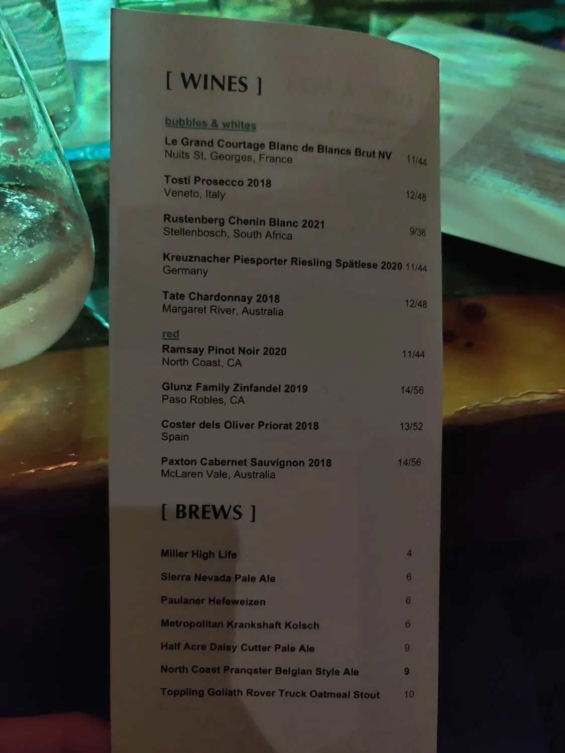 Menu 2