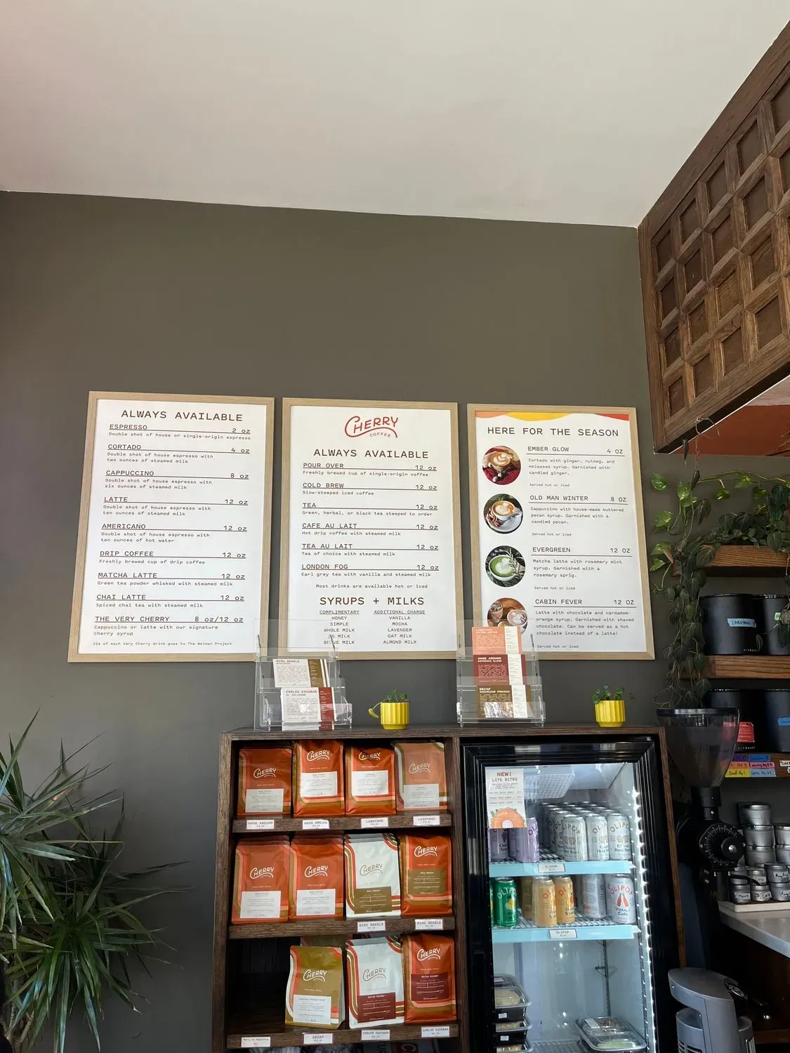Cherry Coffee Shop Menu - Updated November 2025