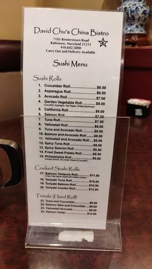 Menu 5