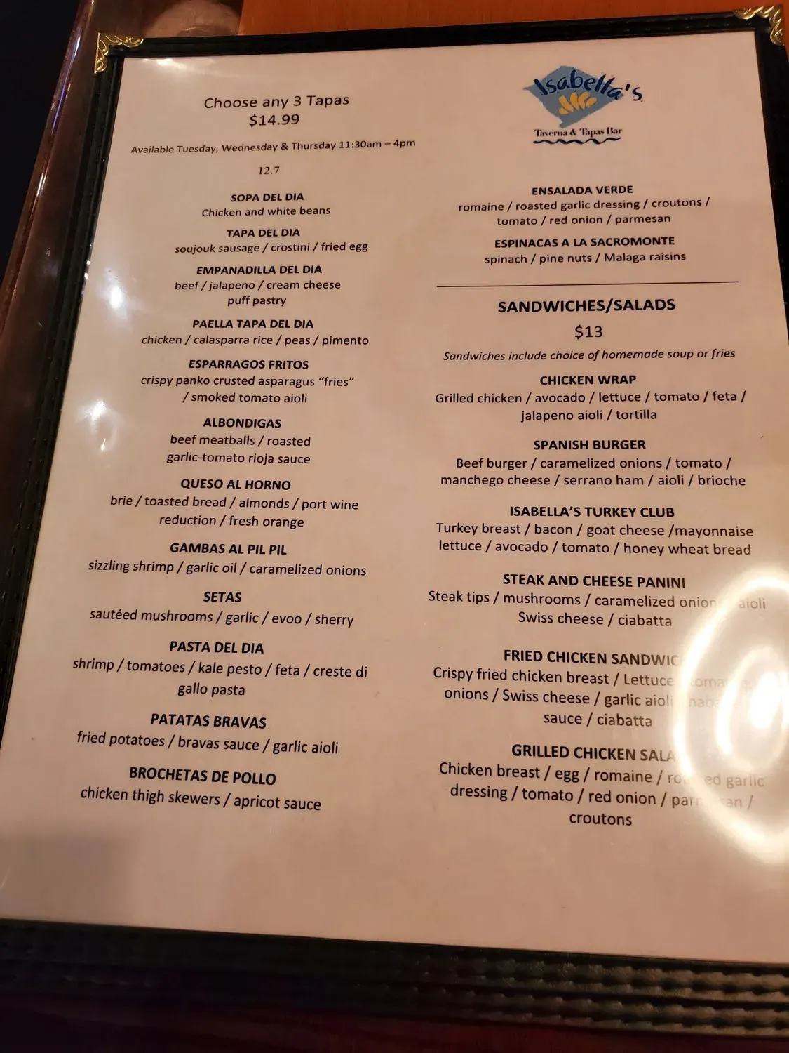 Menu 3