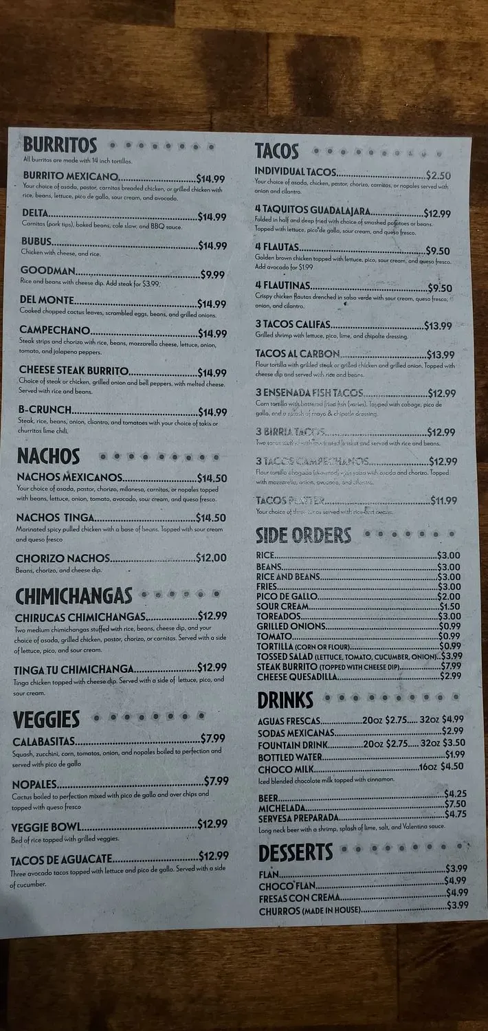 Menu 5