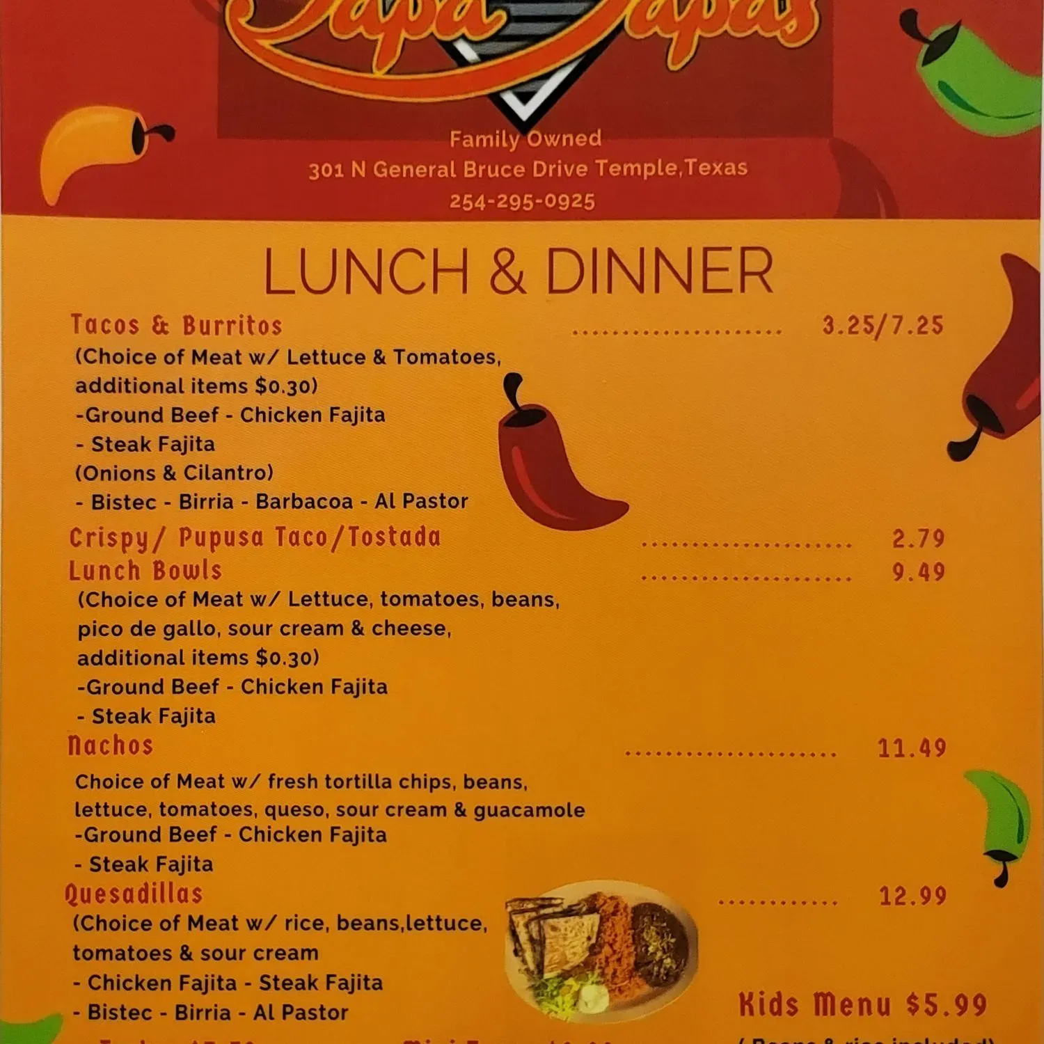 Menu 1