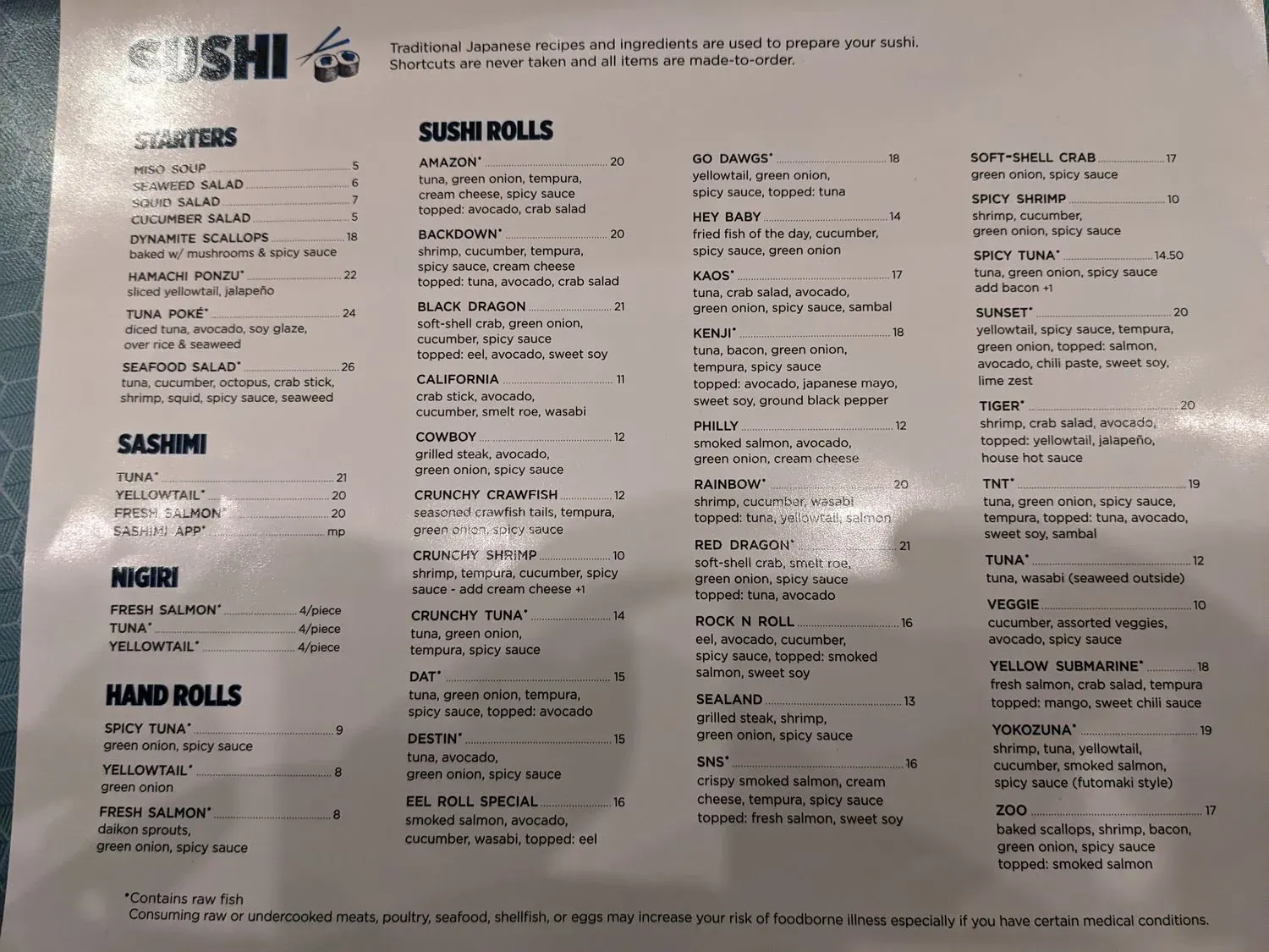 Menu 3