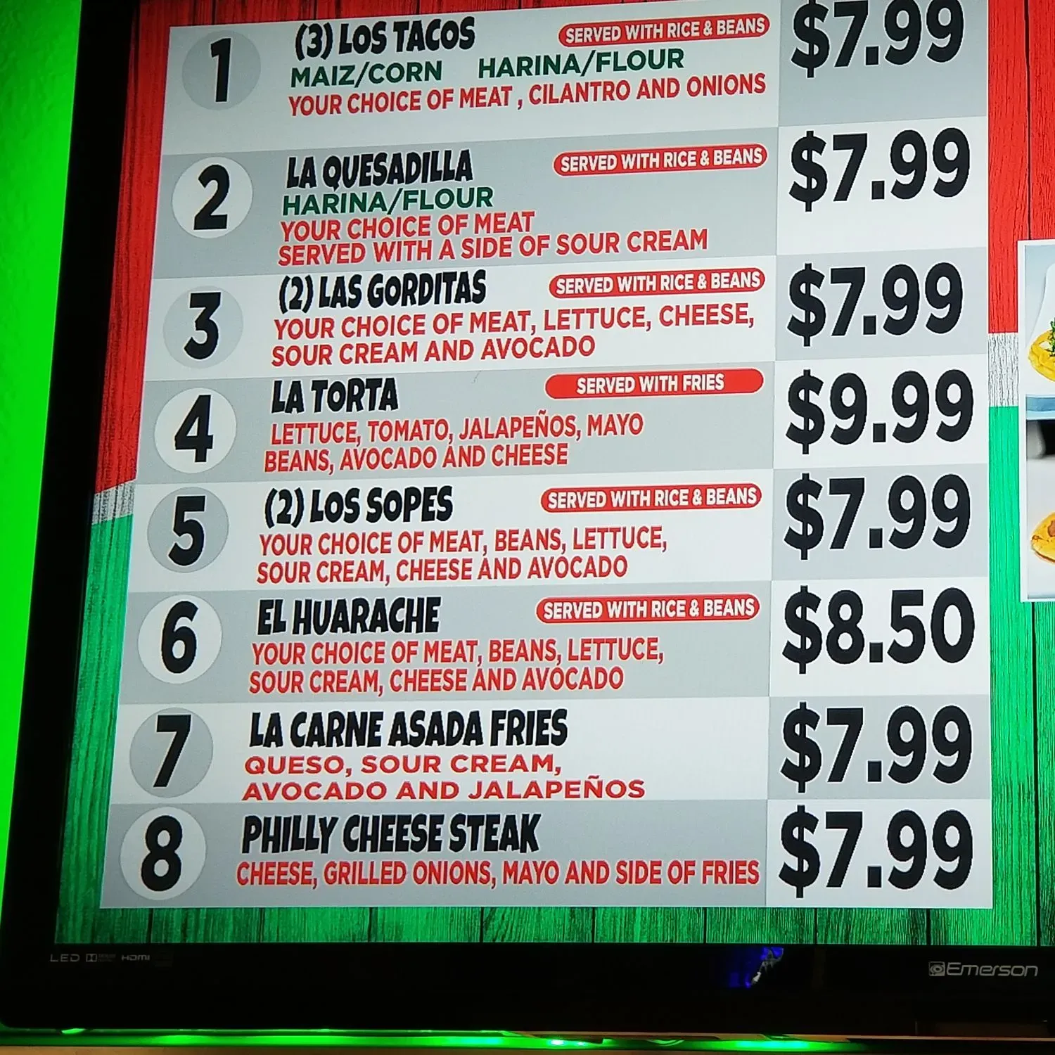 Menu 1