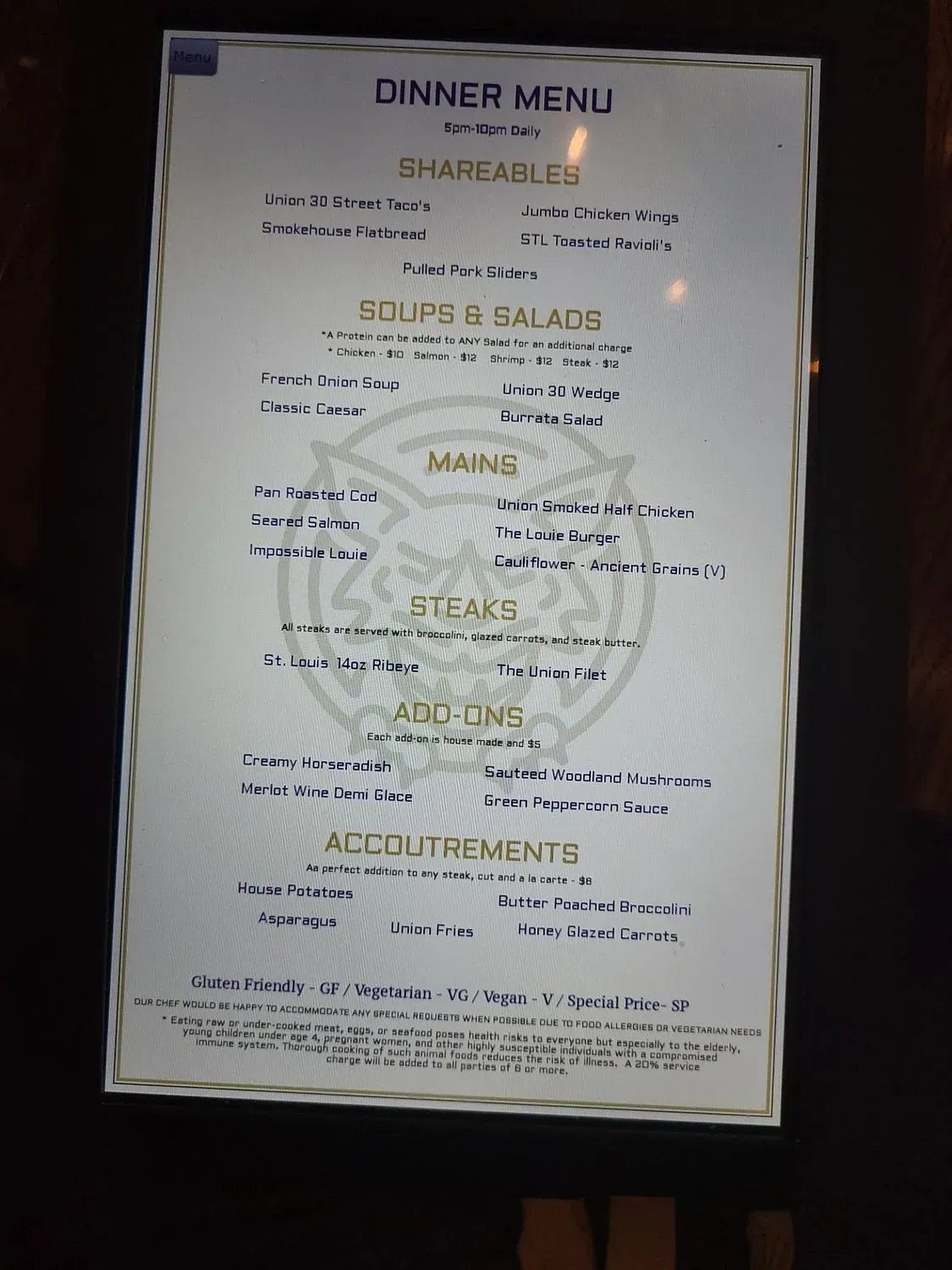 Menu 1