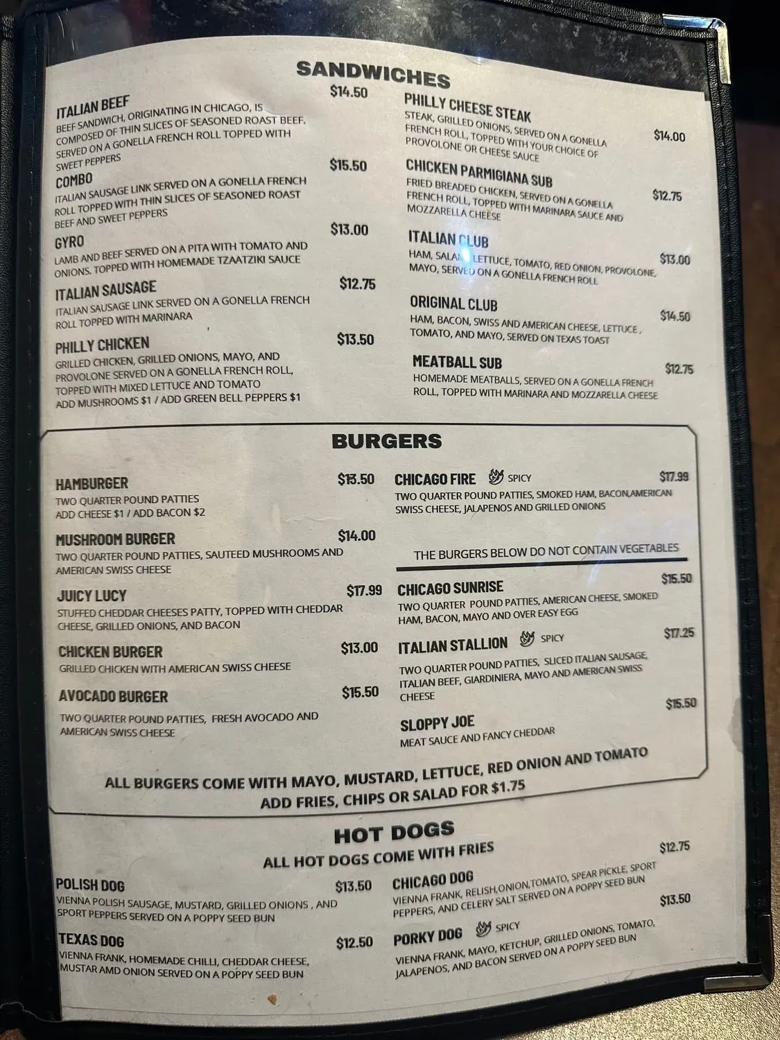 Menu 5