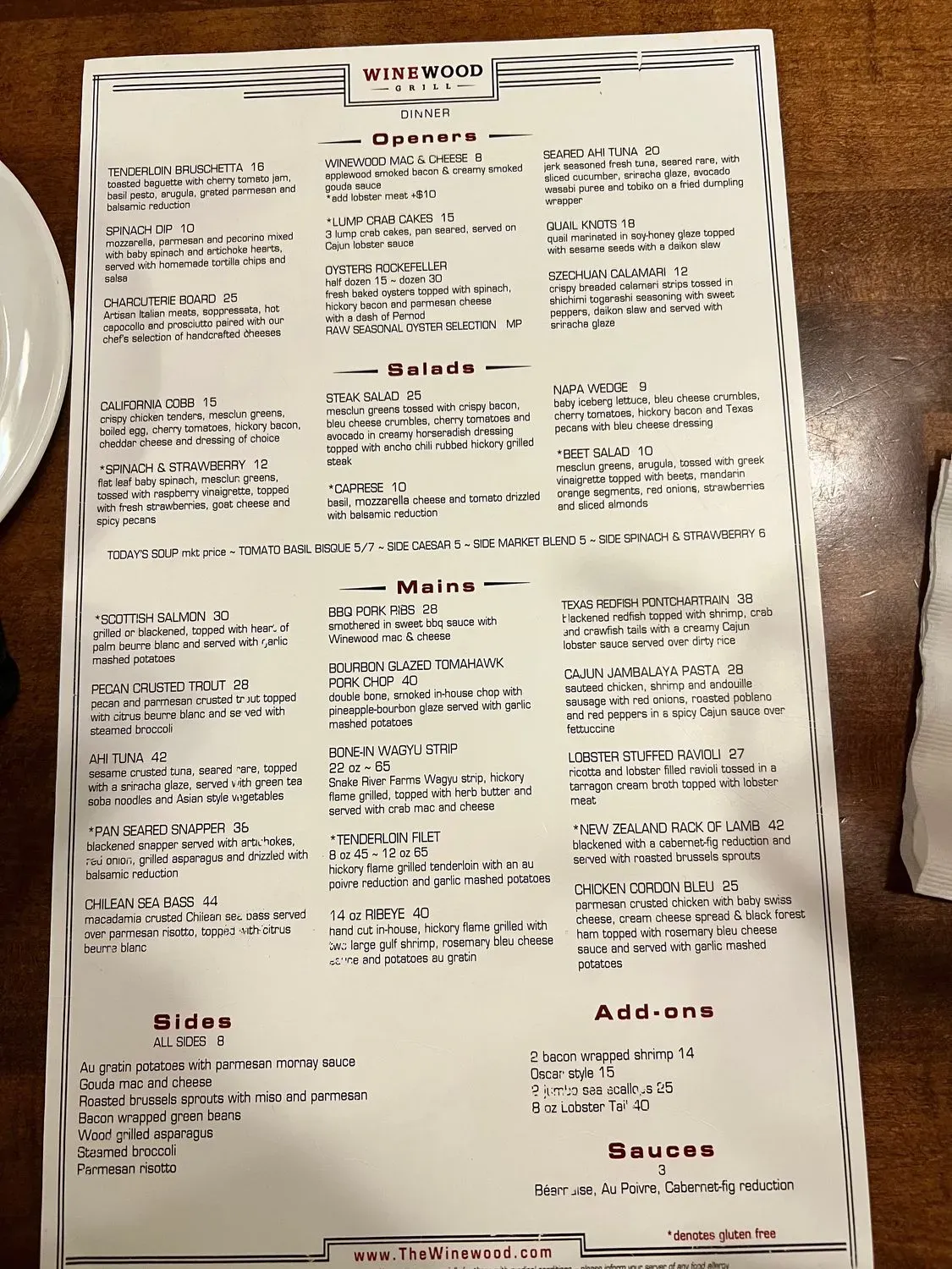 Menu 5