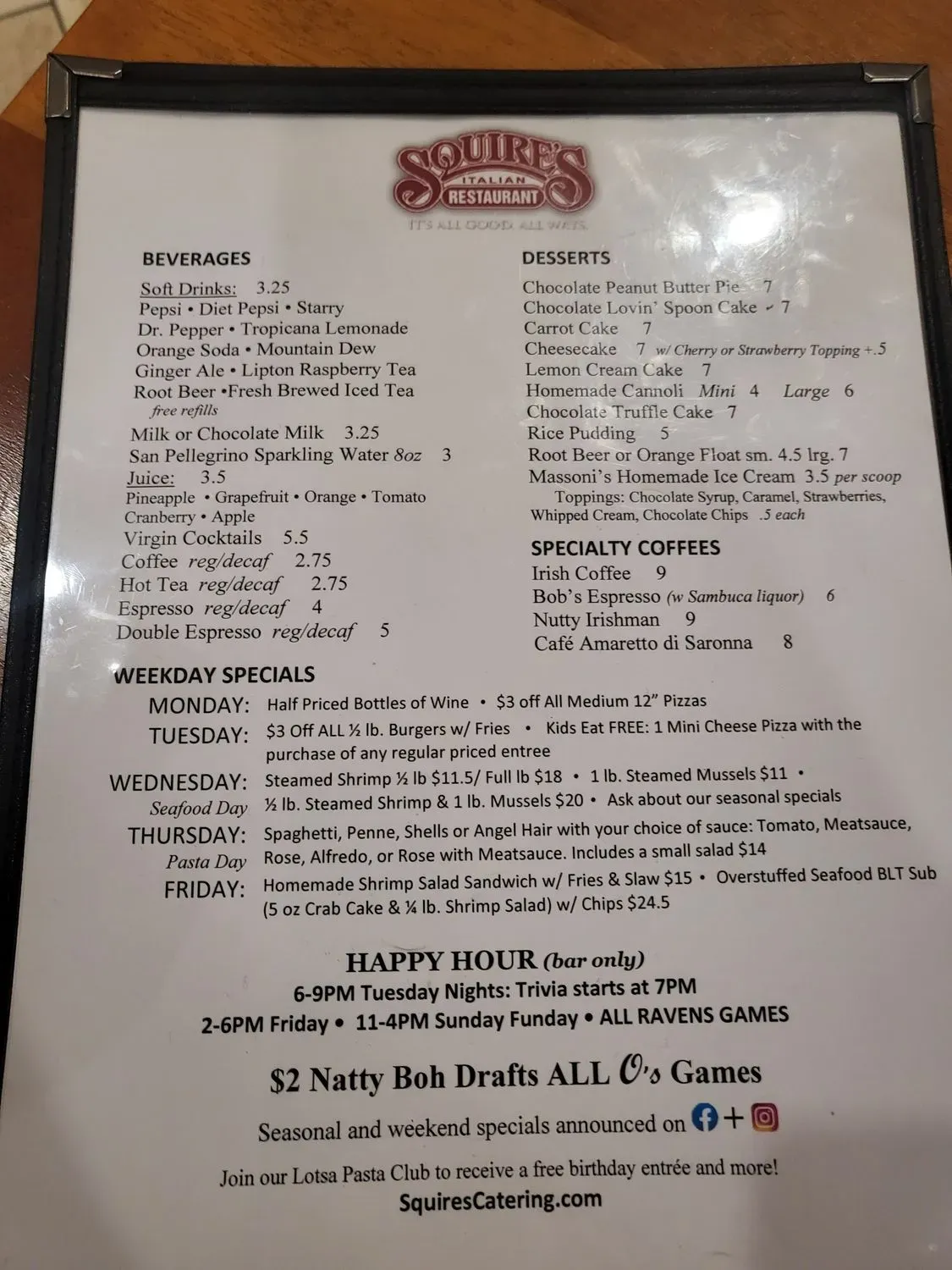 Menu 3