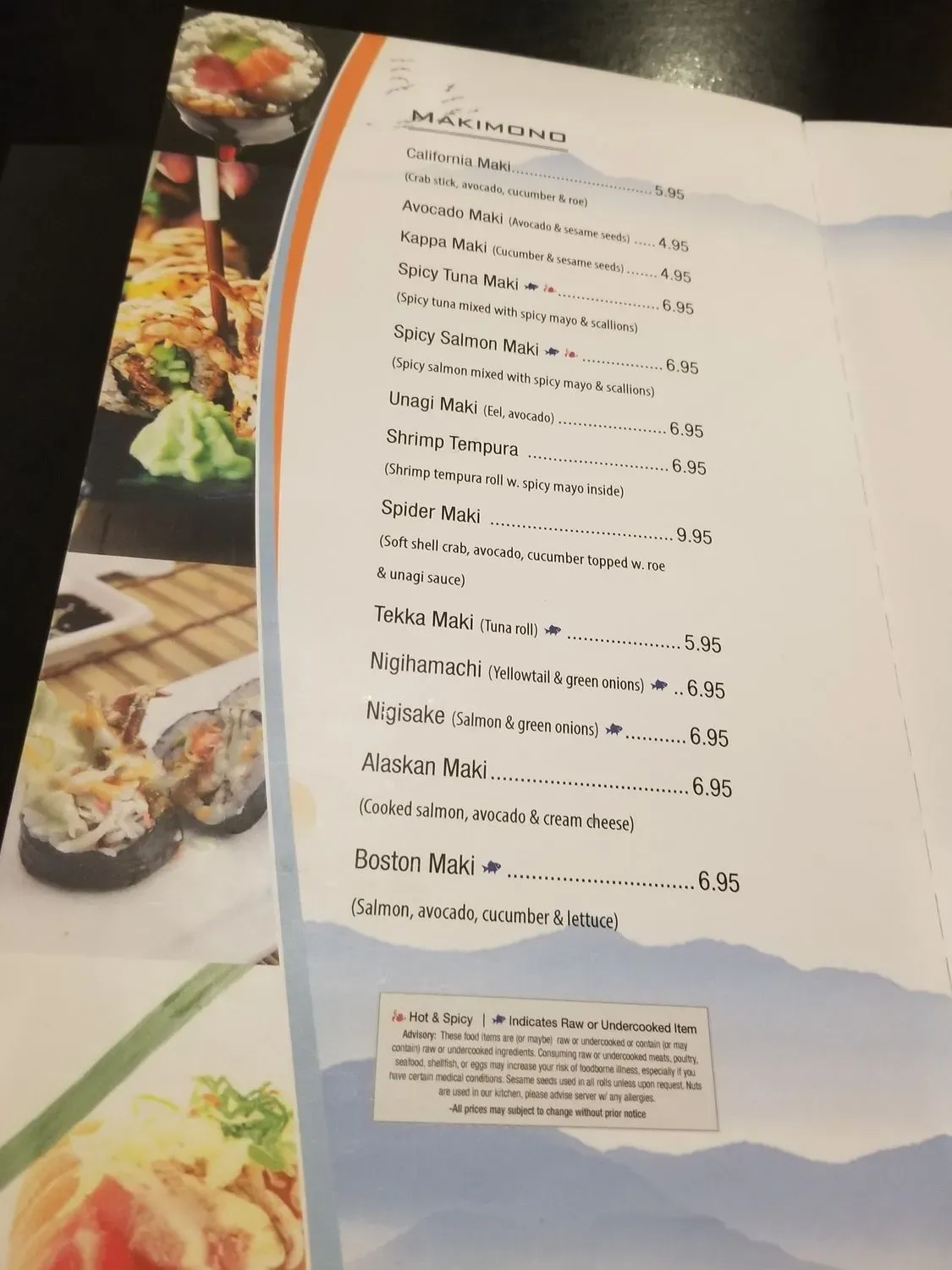 Menu 6