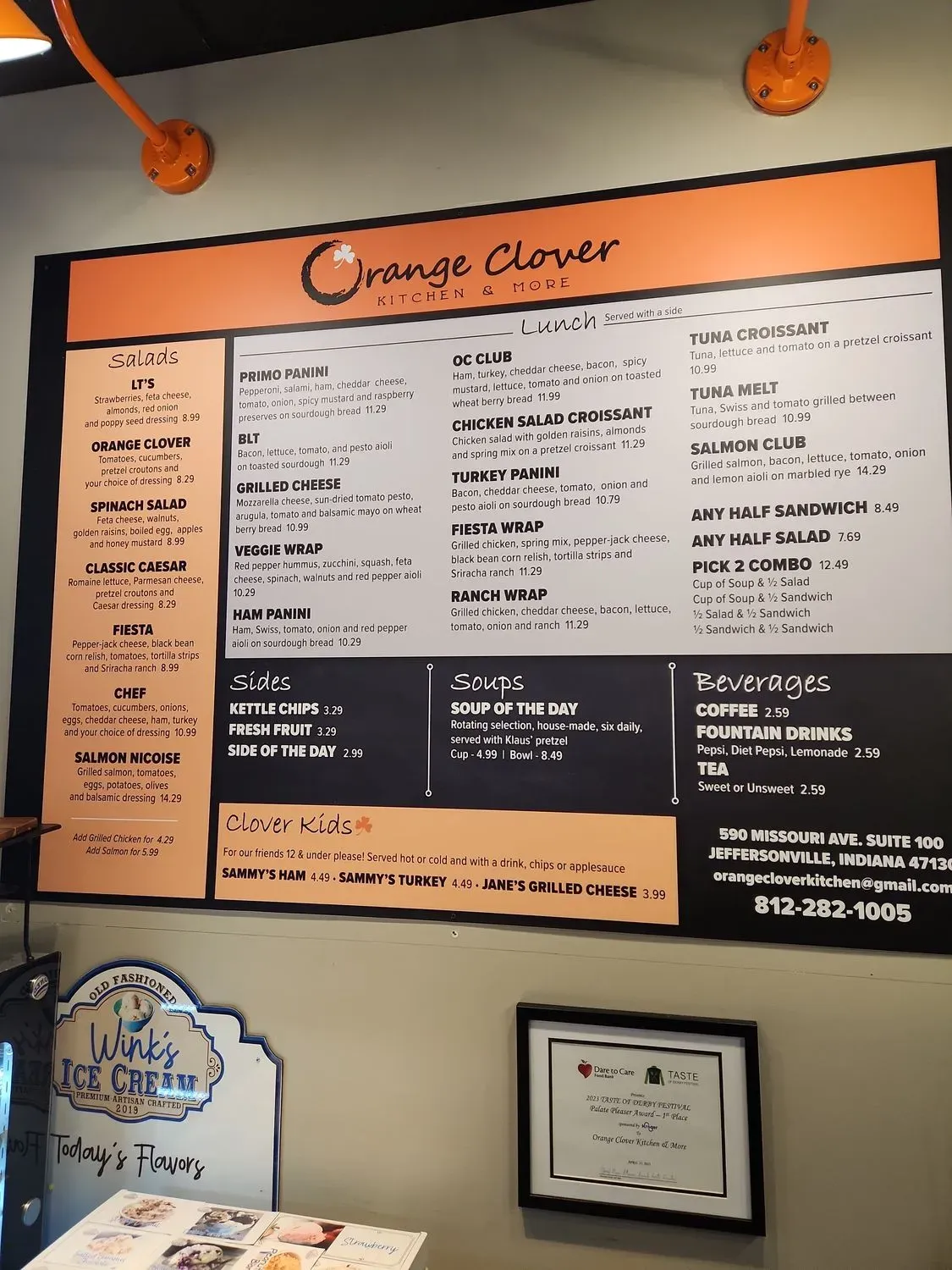 Orange Clover Kitchen & More Menu - Updated October 2025