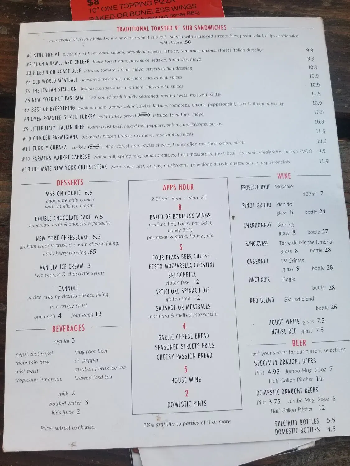 Menu 3