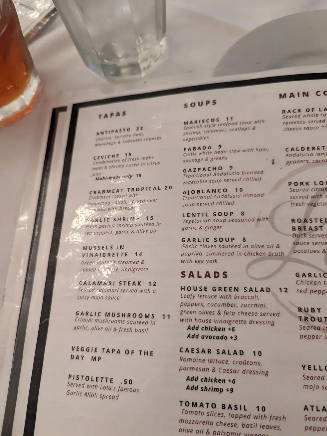 Menu 5