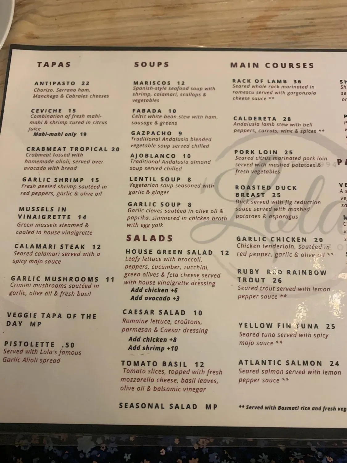 Menu 3