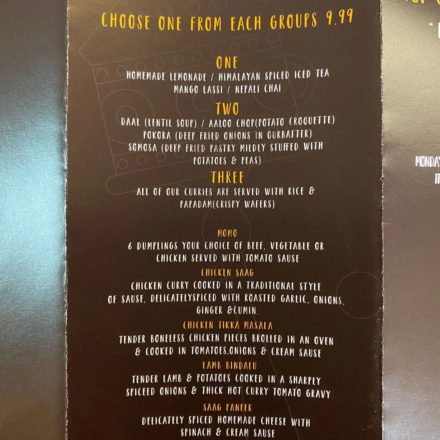 Menu 1