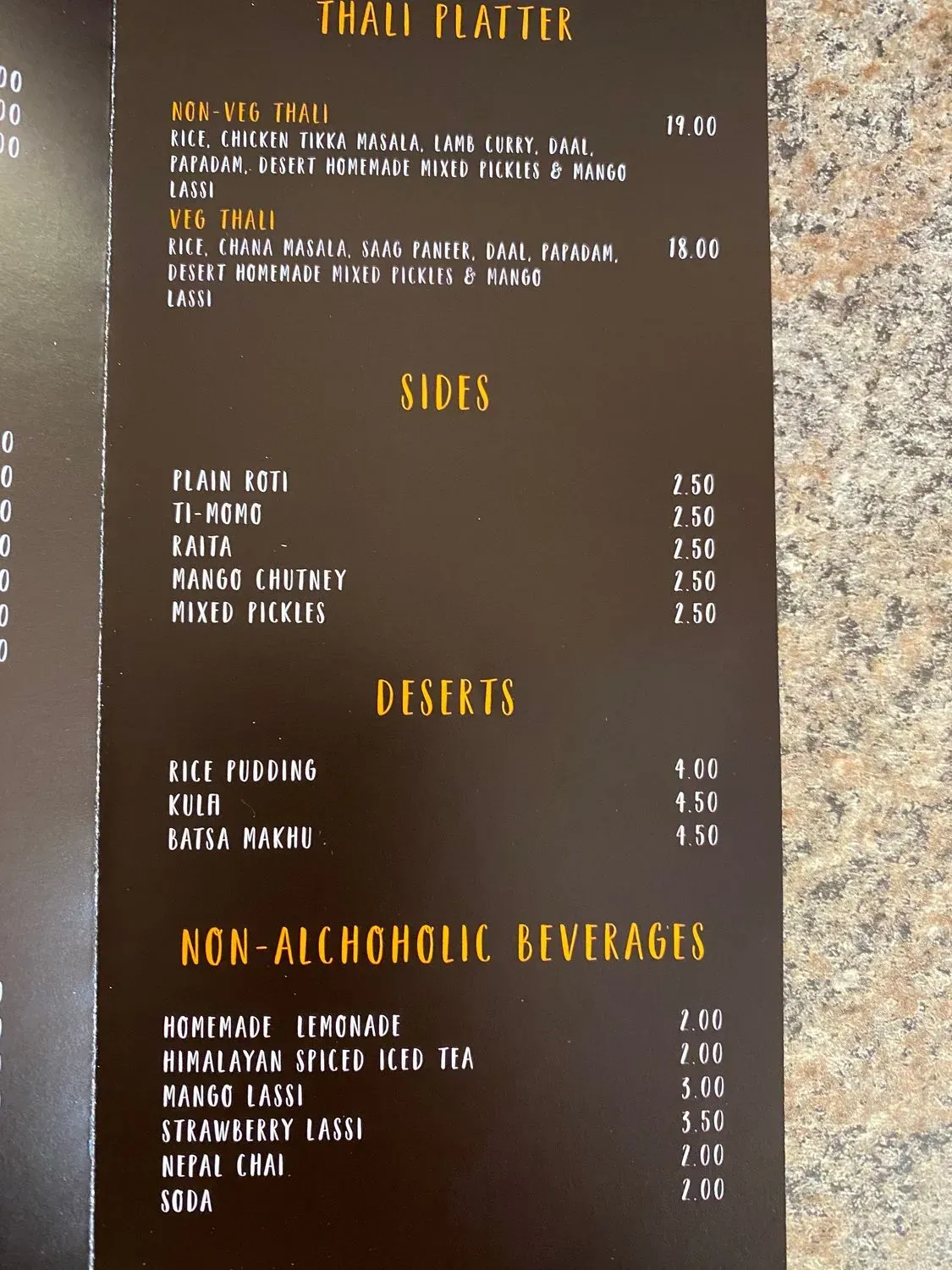 Menu 5