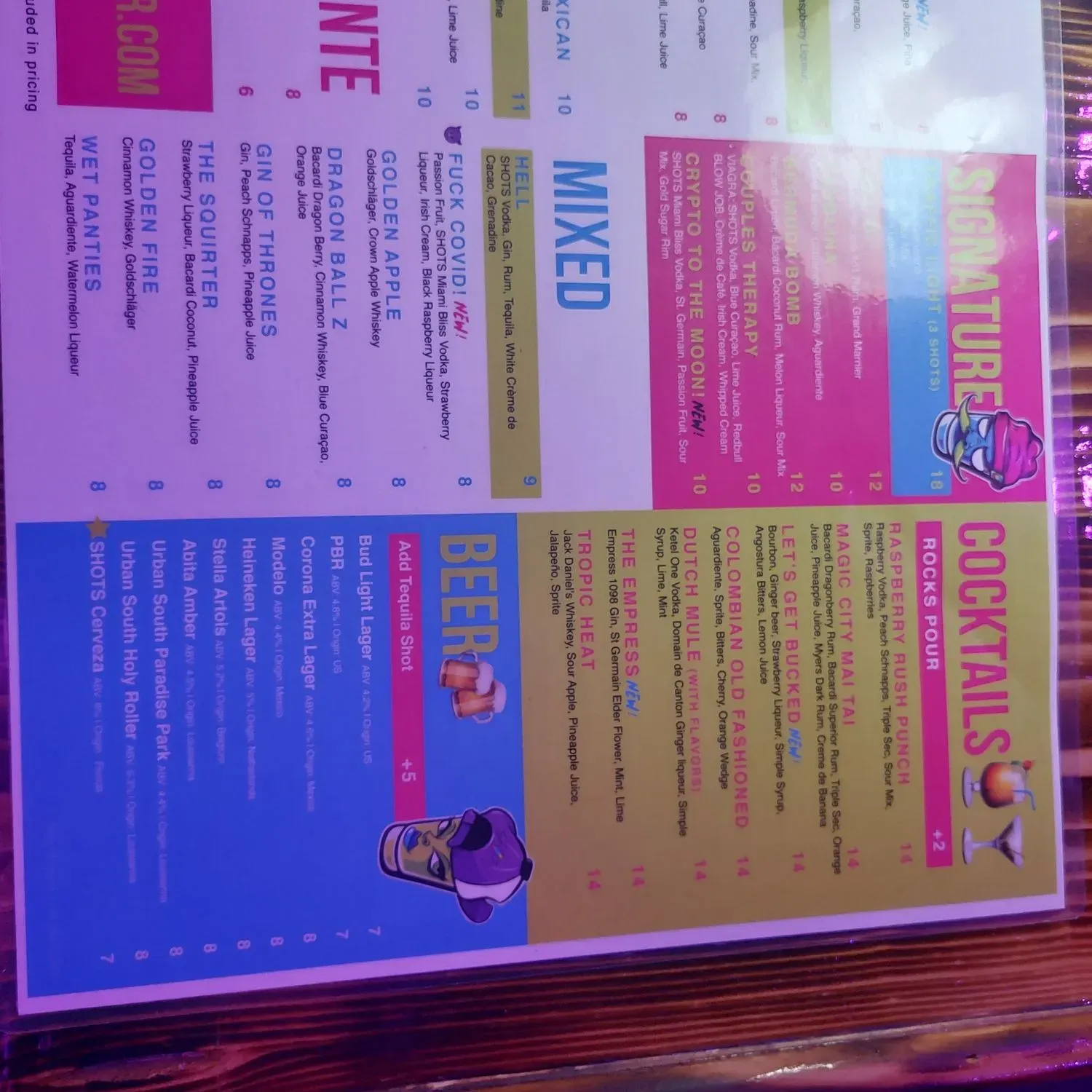 Menu 4