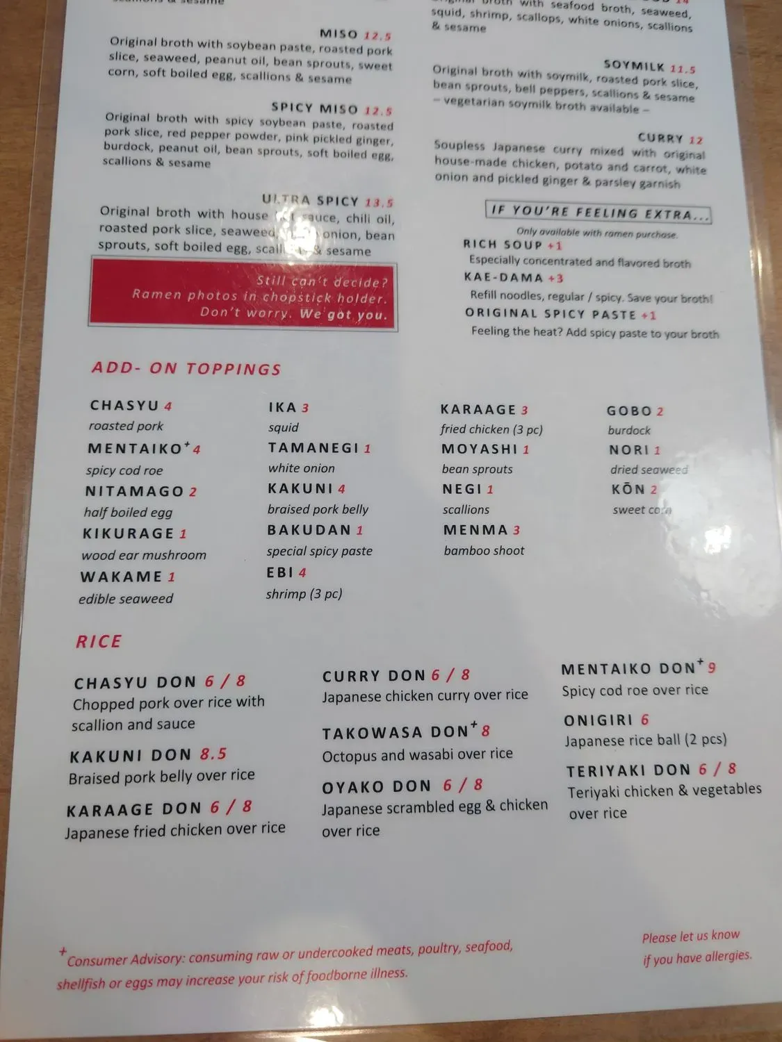 Menu 6