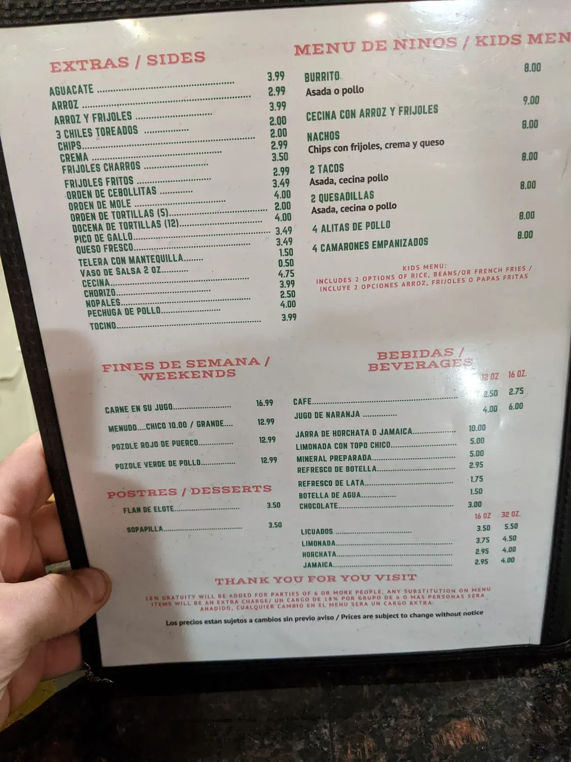 Menu 1