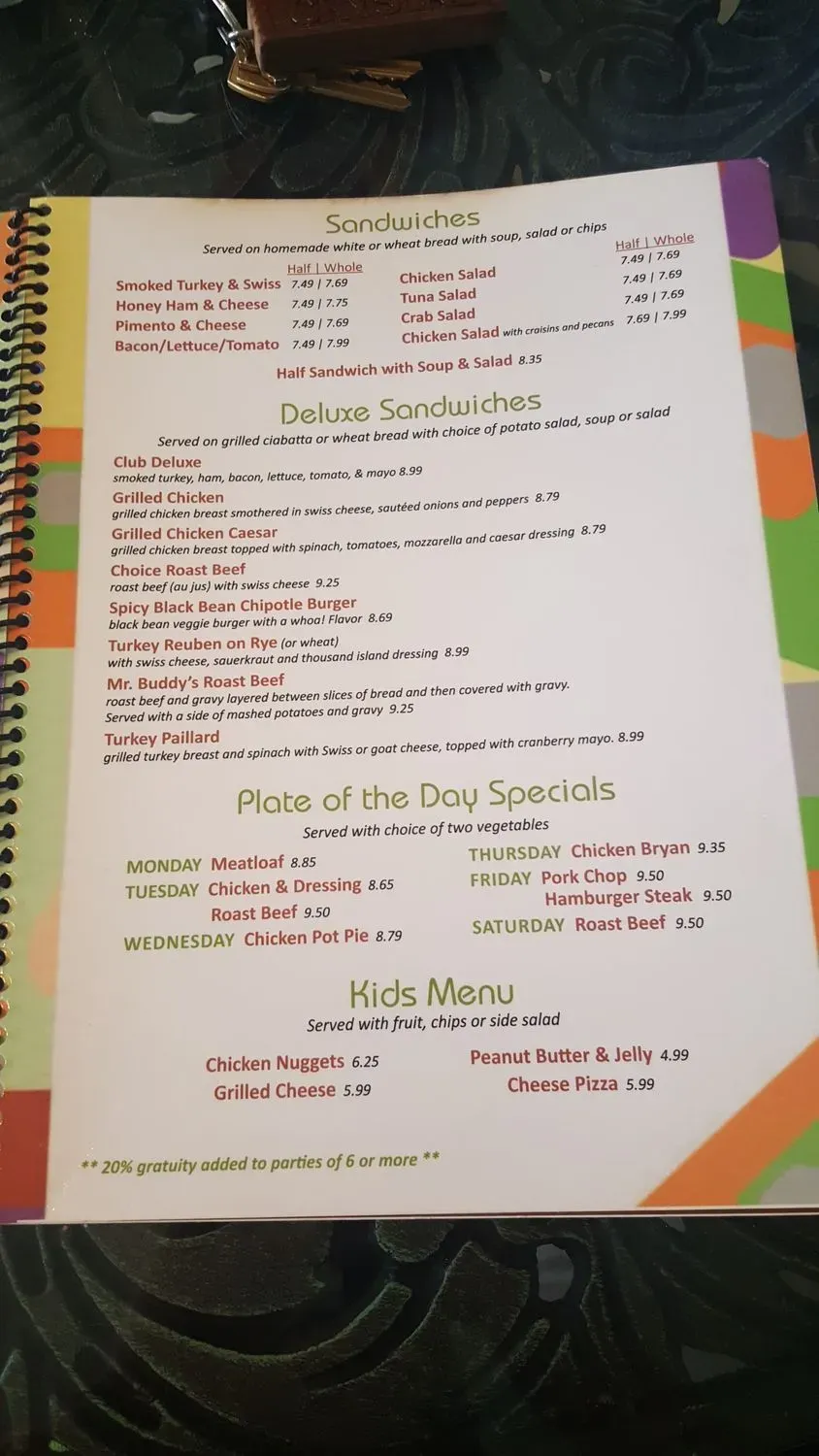 Menu 6